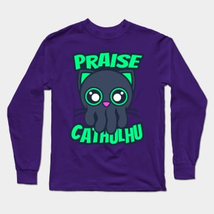 Praise Cathulhu Long Sleeve T-Shirt